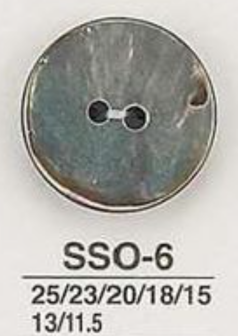 SSO6 Botão Brilhante De 2 Furos De Material Natural Shell IRIS