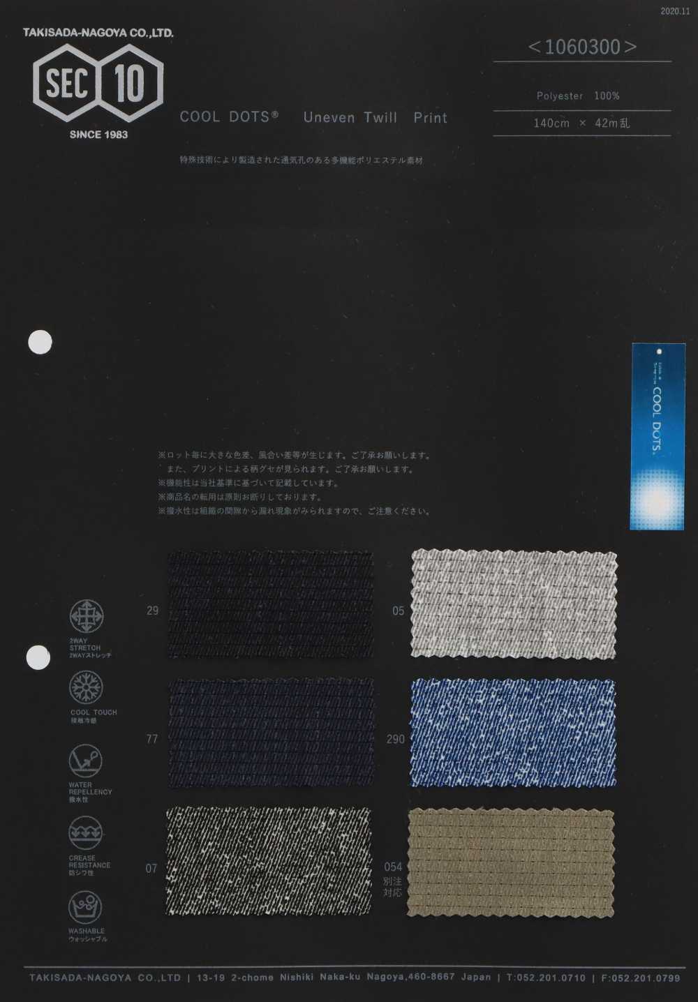 1060300 COOLDOTS Twill Print[Têxtil / Tecido] Takisada Nagoya