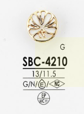 SBC4210 Botão Semi-redondo De Resina Epóxi/metal Alto IRIS