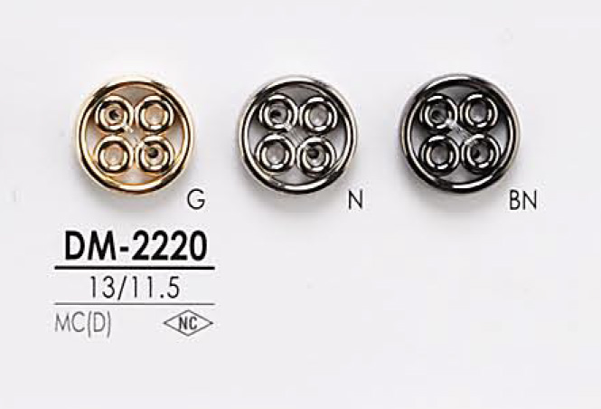 DM2220 Botão De Metal IRIS