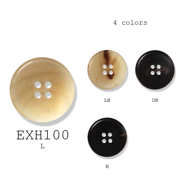 EXH-100 Botões De Chifre De Búfalo Reais Para Ternos, Jaquetas E Casacos[Botão] Yamamoto(EXCY)