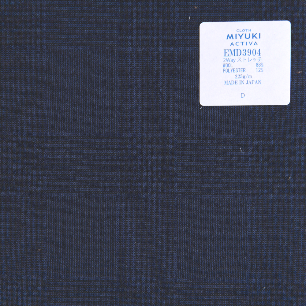 EMD3904 Natural Stretch Line Activa 2 Way Stretch Seersucker Azul Marinho[Têxtil] Miyuki Keori (Miyuki)