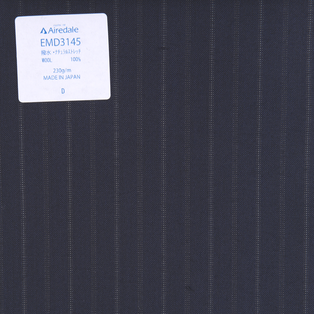 EMD3145 Miyuki Tropical Spring / Summer Classic Plain Weave Material Airdale Alternate Stripe Azul Marinho[Têxtil] Miyuki Keori (Miyuki)