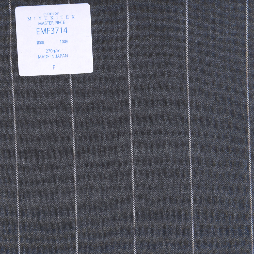 EMF3714 Coleção Masterpiece Savile Row Yarn Count Series Wide Striped Grey[Têxtil] Miyuki Keori (Miyuki)