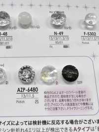 AZP6480 Aurora Pearl Diamond Cut Button[Botão] IRIS subfoto