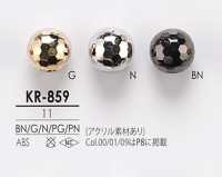 KR859 Botão De Corte De Diamante Transparente E Metálico IRIS subfoto