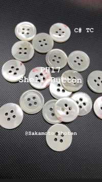 PH17 Botão De 4 Furos E 17 Conchas Sakamoto Saji Shoten subfoto