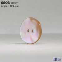 SSO3 Botão Brilhante De 2 Furos De Material Natural Shell IRIS subfoto