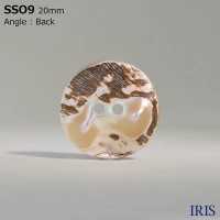 SSO9 Botão Brilhante De 2 Furos De Material Natural Shell IRIS subfoto