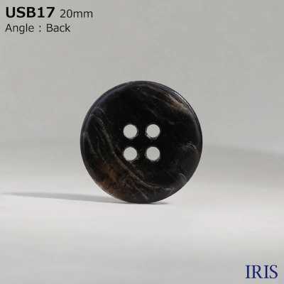 USB17 Material Natural Tingimento Madrepérola Shell 4 Furos Frontais Botão Brilhante IRIS subfoto