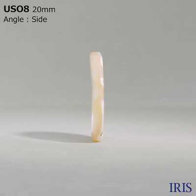 USO8 Orifício Frontal Tingido Com Casca De Material Natural 2 Orifícios Botão Brilhante IRIS subfoto