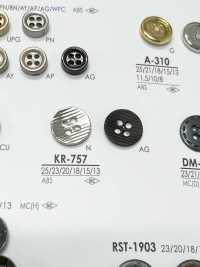 KR757 Botão De Metal De 4 Orifícios IRIS subfoto