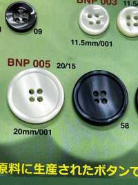 BNP-005 Botão Biopoliester 4 Furos IRIS subfoto