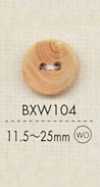 BXW104 Botão De 2 Furos De Madeira De Material Natural