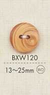 BXW120 Botão De 2 Furos De Madeira De Material Natural