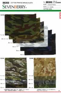 88302 SEVENBERRY Broadcloth Animal Design Camouflage Design[Têxtil / Tecido] VANCET subfoto
