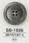 SB-1026 Frente De 4 Furos Em Madrepérola, Botões Brilhantes