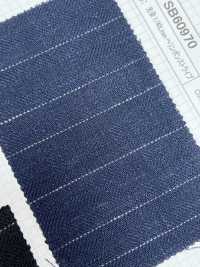 SB60970 Fio Tingido De Linho 1/40 Linho Herringbone Stripe[Têxtil / Tecido] SHIBAYA subfoto