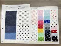 350 40 / Impressão De Bolinhas Com Nervuras Circulares (Mercerizado)[Têxtil / Tecido] VANCET subfoto