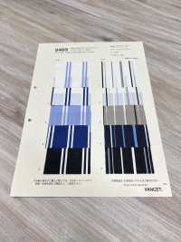 5403 Processamento De Proteína De Seda De Faixa De 50 Fios Simples X 80 Fios Broadcloth Stripe[Têxtil / Tecido] VANCET subfoto