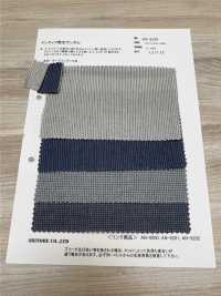 AN-9220 Cheque Indigo Twisted Heather Gingham[Têxtil / Tecido] ARINOBE CO., LTD. subfoto