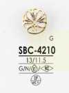 SBC4210 Botão Semi-redondo De Resina Epóxi/metal Alto