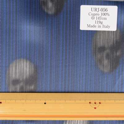 URJ-056 Feito Na Itália Cupra 100% Impresso Forro Padrão De Esqueleto De Terror Escuro[Resina] TCS subfoto