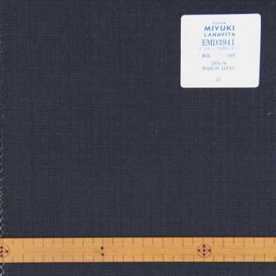 EMD3941 Coleção De Lã Fina Vintage Micro Padrão Azul Marinho[Têxtil] Miyuki Keori (Miyuki) subfoto