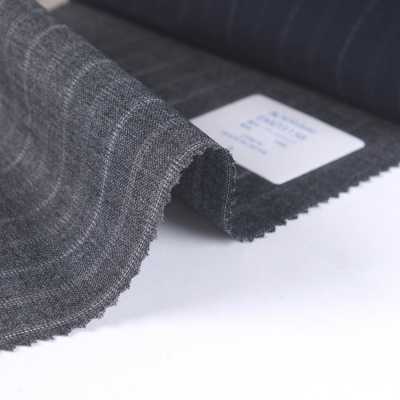 EMD3156 Miyuki Tropical Spring / Summer Classic Plain Weave Material Airdale Alternate Stripe Grey[Têxtil] Miyuki Keori (Miyuki) subfoto