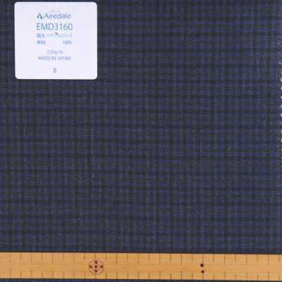 EMD3160 Miyuki Tropical Spring / Summer Classic Plain Weave Material Airdale Gun Club Check Azul Marinho[Têxtil] Miyuki Keori (Miyuki) subfoto