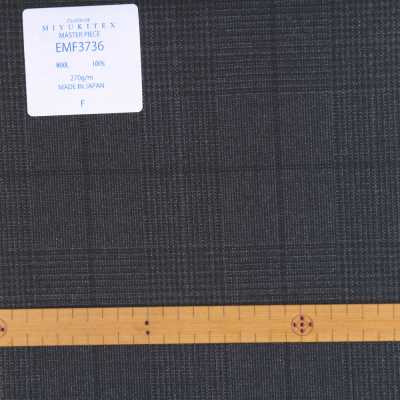 EMF3736 Masterpiece Collection Savile Row Yarn Count Series Glen Check Grey[Têxtil] Miyuki Keori (Miyuki) subfoto