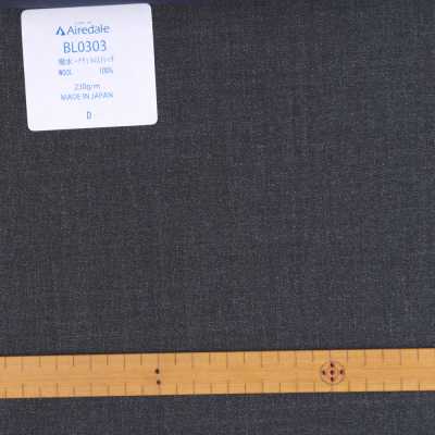 BL0303 Miyuki Tropical Spring / Summer Classic Plain Weave Material Airdale Plain Charcoal Grey[Têxtil] Miyuki Keori (Miyuki) subfoto