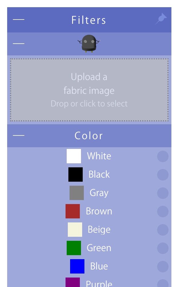 O painel Filtros na página de pesquisa