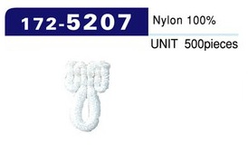 172-5207 Botão Laço Tipo Nylon Lã Pequeno (500 Peças)[Botão Loop Sapo Botão] DARIN