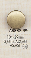 AB882 Botões De Metal Coloridos Simples Para Camisas E Jaquetas[Botão] DAIYA BUTTON