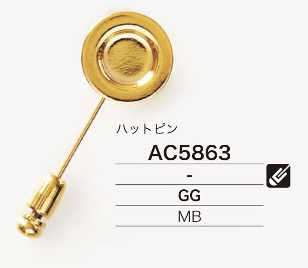 AC5863 Alfinete De Chapéu De Latão[Outros artigos diversos] IRIS