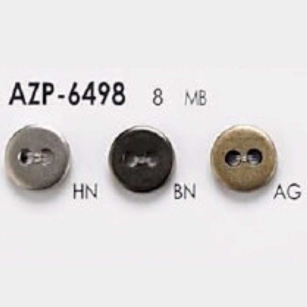 AZP6498 Botão De Latão Com Dois Furos IRIS