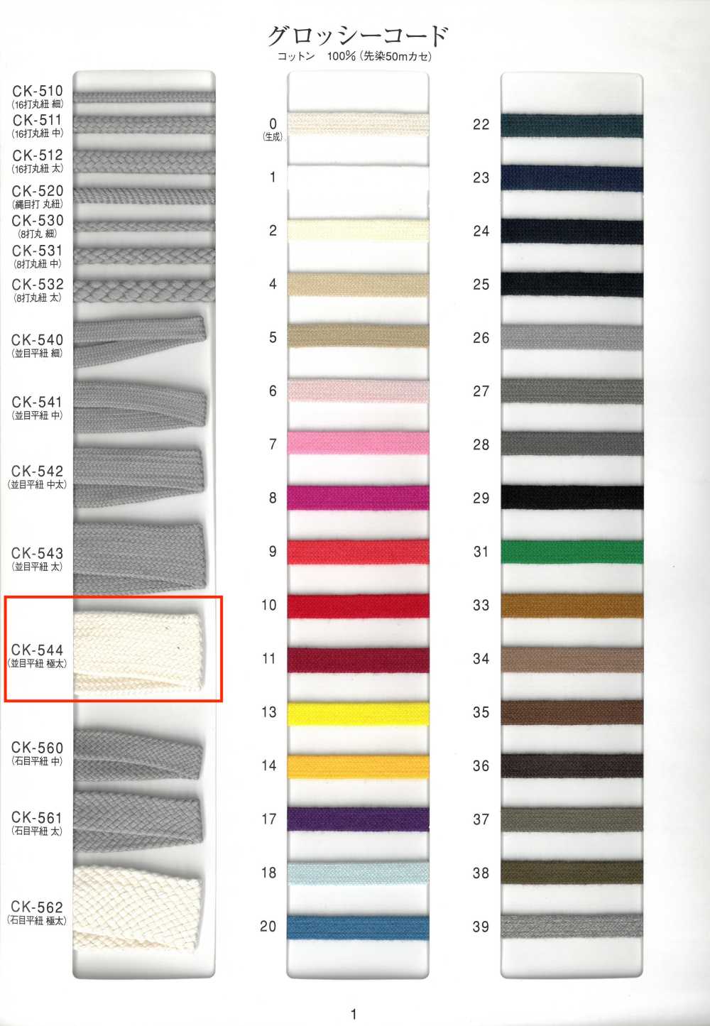 CK544 Cordão Brilhante, Trama Regular, Cordão Plano, Extra Grosso[Cabo De Fita]
