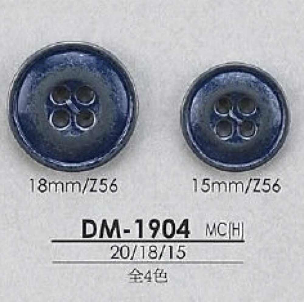 DM1904 Botão Alto De Metal Com 4 Furos IRIS