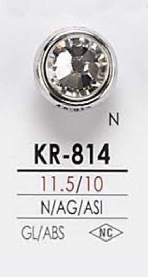 KR814 Botão De Pedra Cristal IRIS