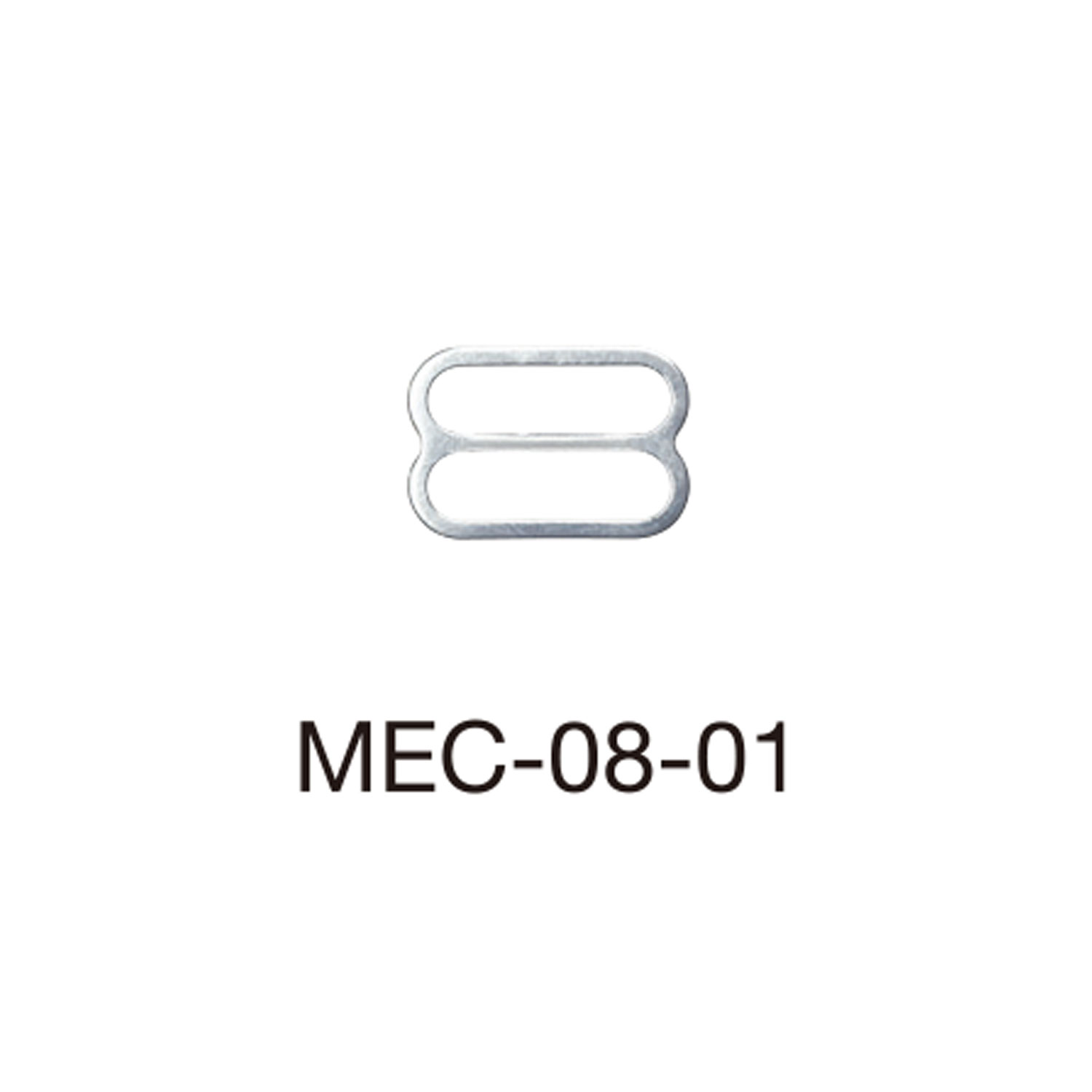 MEC08-01 Ajustador De Alça De Sutiã Para Tecido Fino 8mm * Compatível Com Detector De Agulha[Fivelas E Anel] Morito
