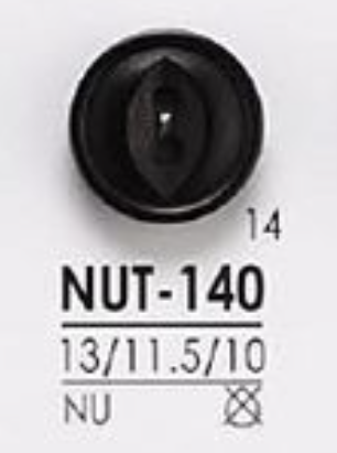 NUT140 Botão Com 2 Furos Frontais Feitos De Porca IRIS