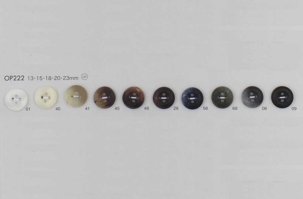 OP222 Botão De 4 Furos Em Resina De Poliéster DAIYA BUTTON(DAIYA BUTTON)