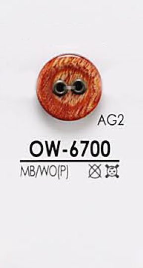OW6700 Botão De Madeira IRIS