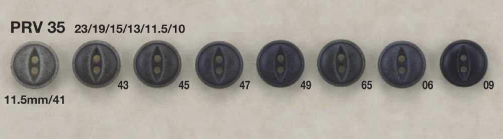 PRV35 Botão De Dois Furos De Resina De Ureia IRIS