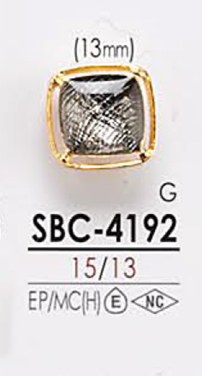 SBC4192 Botão De Metal Para Tingimento IRIS