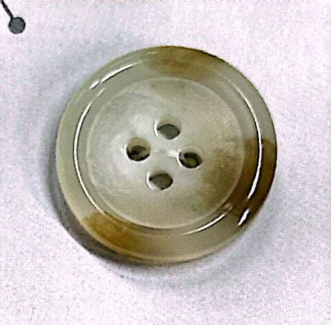 SCOTCH161 [Estilo Buffalo] Botão De 4 Furos Com Borda E Brilho NITTO Button