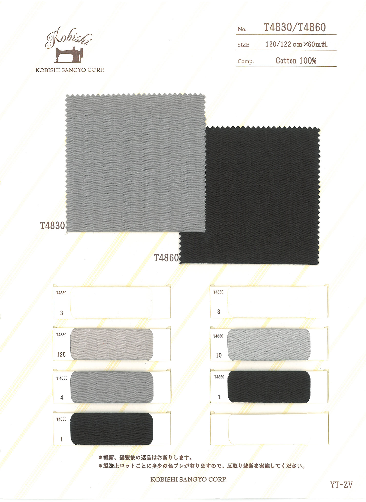 T4830 Forro De Bolso De Tecido Sugi Aya Usado Com Linha Esquerda E Direita[Forro Do Bolso] Ueyama Textile
