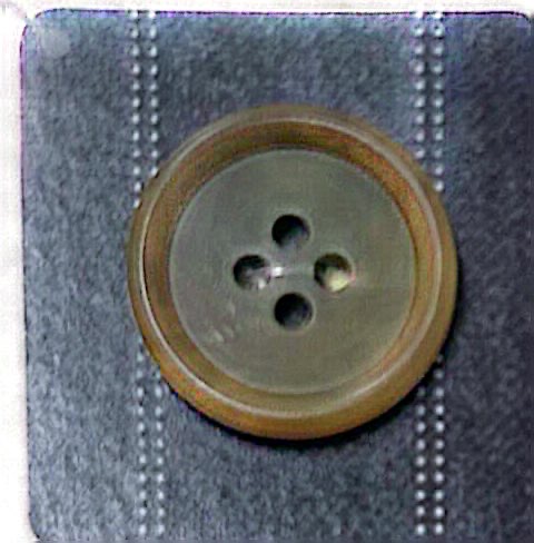 UNT2 [Nut Style] Botão De 4 Furos Com Borda, Sem Brilho NITTO Button