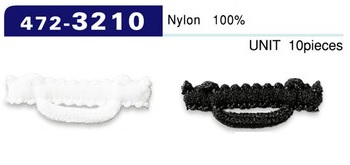 472-3210 Botão Loop Woolly Nylon Tipo Horizontal 26mm (10 Peças)[Botão Loop Sapo Botão] DARIN